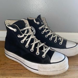 Black Chuck Taylor All Star Lift Platform